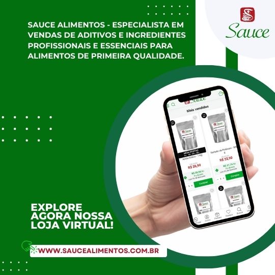 Visite nossa loja virtual - Sauce Alimentos mobile